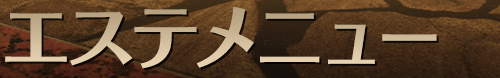 エステメニュー